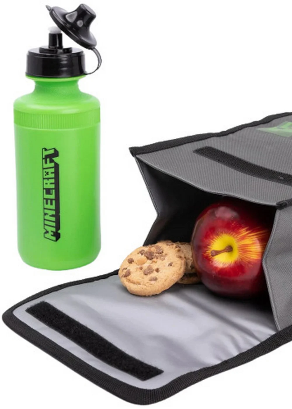 Minecraft Grey Green Lunch Bag And Backpack Set (42 x 32 x 15cm) - One Size Image 3