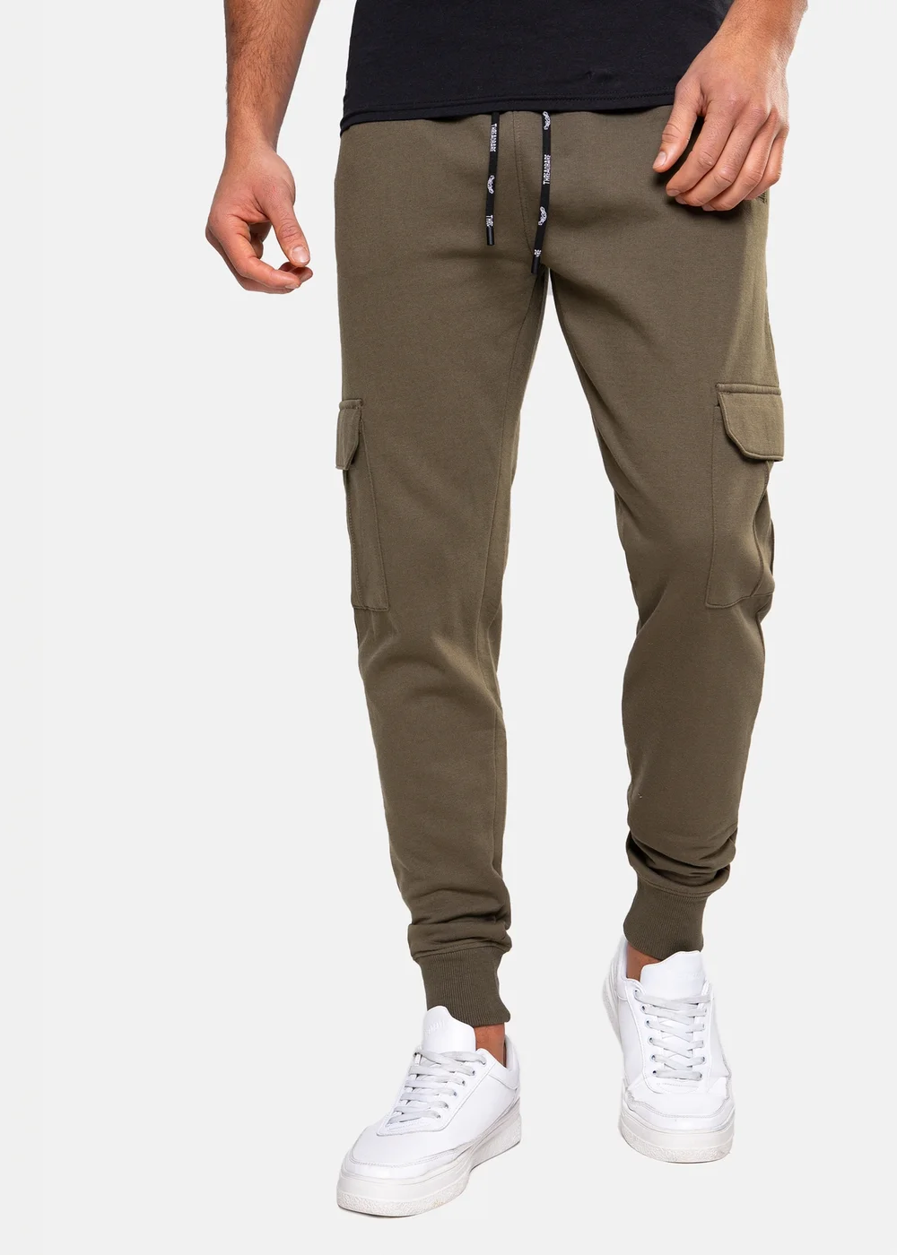 Threadbare Khaki Cargo Style Joggers - XL Image 1