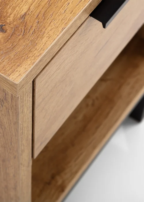Julian Bowen Bali 1 Drawer Bedside in Light Brown (50 x 35 x 26cm) - No Size Image 5