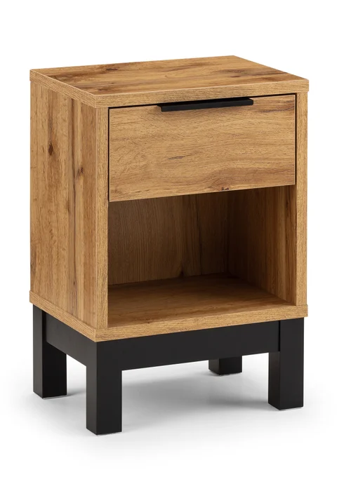 Julian Bowen Bali 1 Drawer Bedside in Light Brown (50 x 35 x 26cm) - No Size Image 2