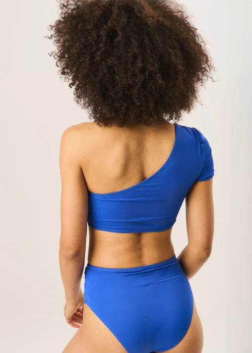 Gini London Cobalt Blue High Waisted Bikini Bottoms - 8 Image 2