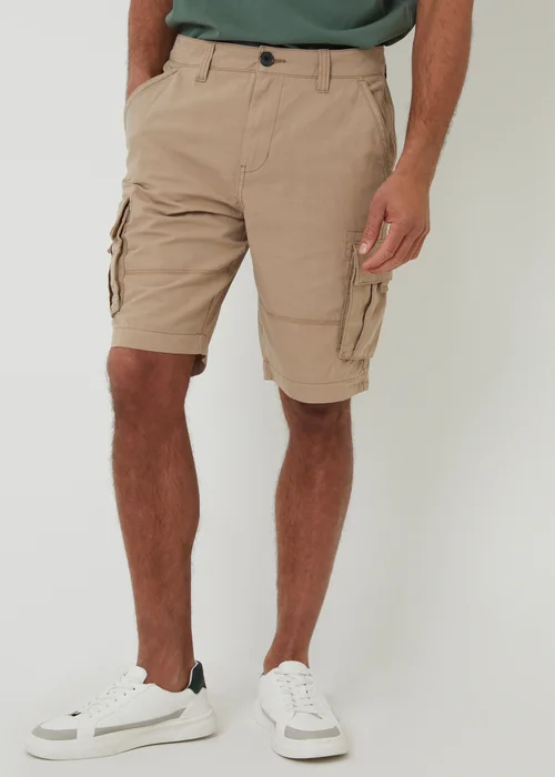 Threadbare Stone Manchester Cotton Cargo Shorts - 30 Image 1