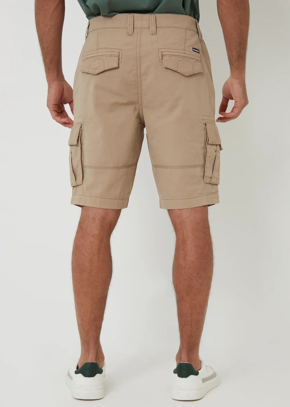 Threadbare Stone Manchester Cotton Cargo Shorts - 30 Image 2
