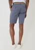Threadbare Blue Cotton Chino Shorts with Woven Belt - 38/L32 Image 2