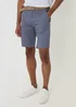 Threadbare Blue Cotton Chino Shorts with Woven Belt - 38/L32 Image 1