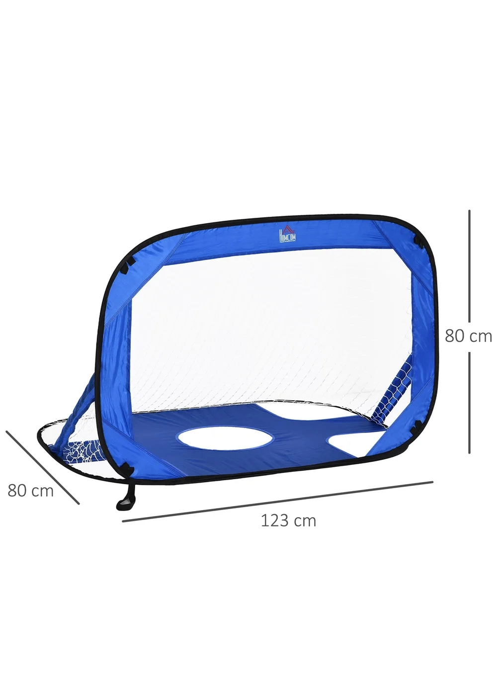 HOMCOM 2 in 1 Pop Up Football Net - One Size Image 3