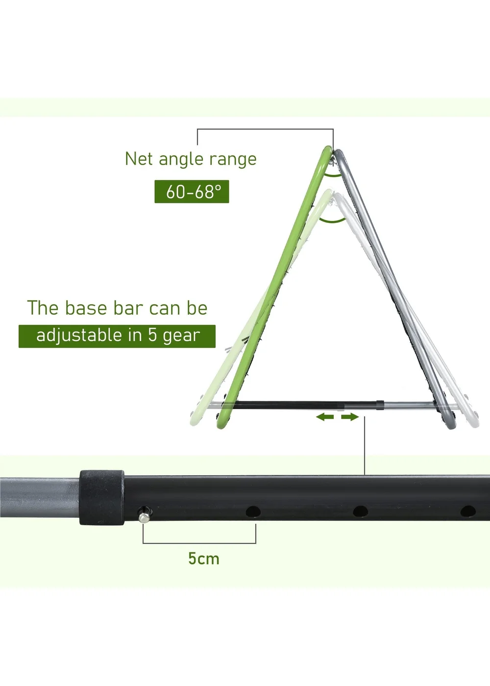 HOMCOM Football Training Net - One Size Image 4
