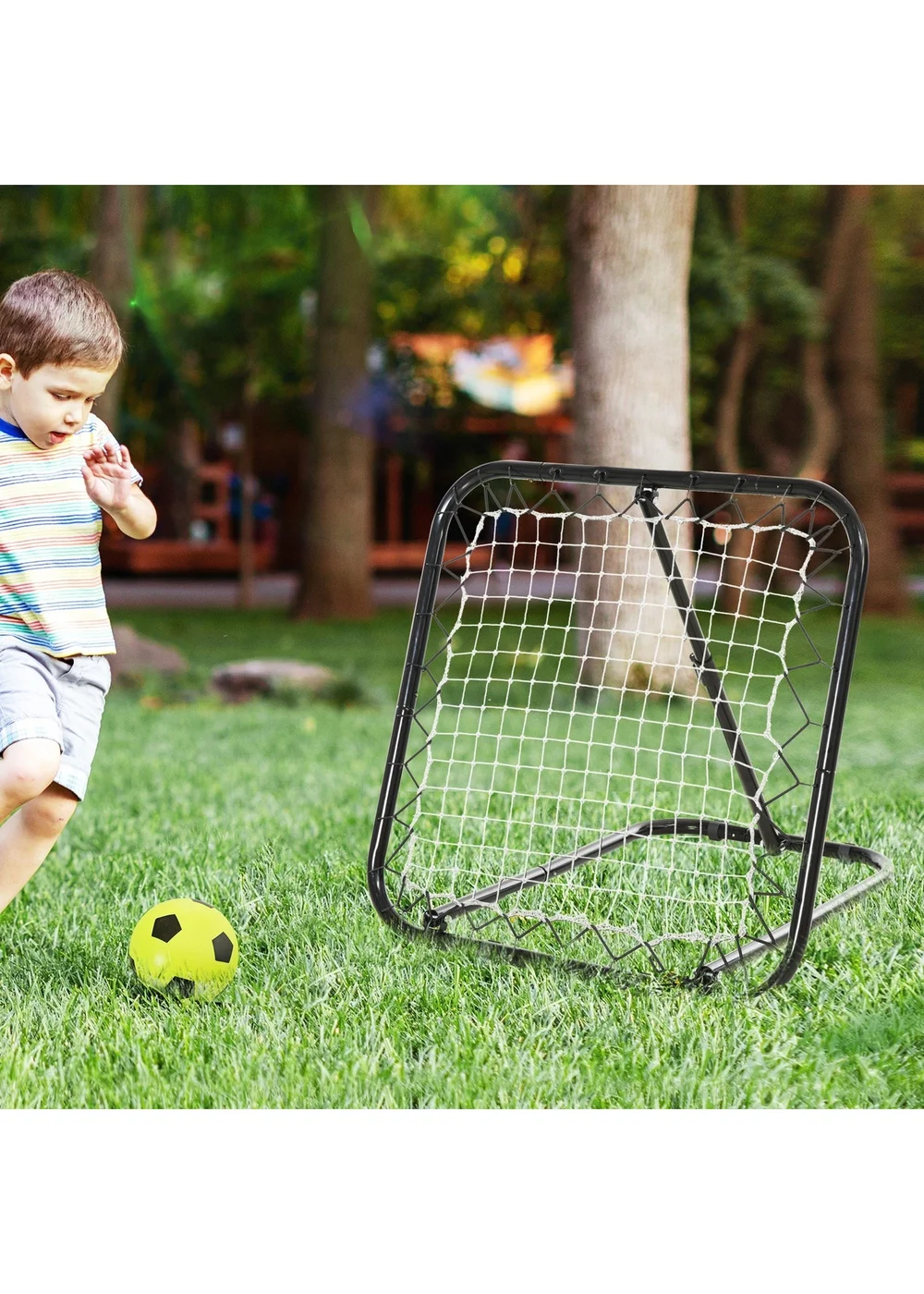 HOMCOM Angle Adjustable Rebounder Net - One Size Image 2