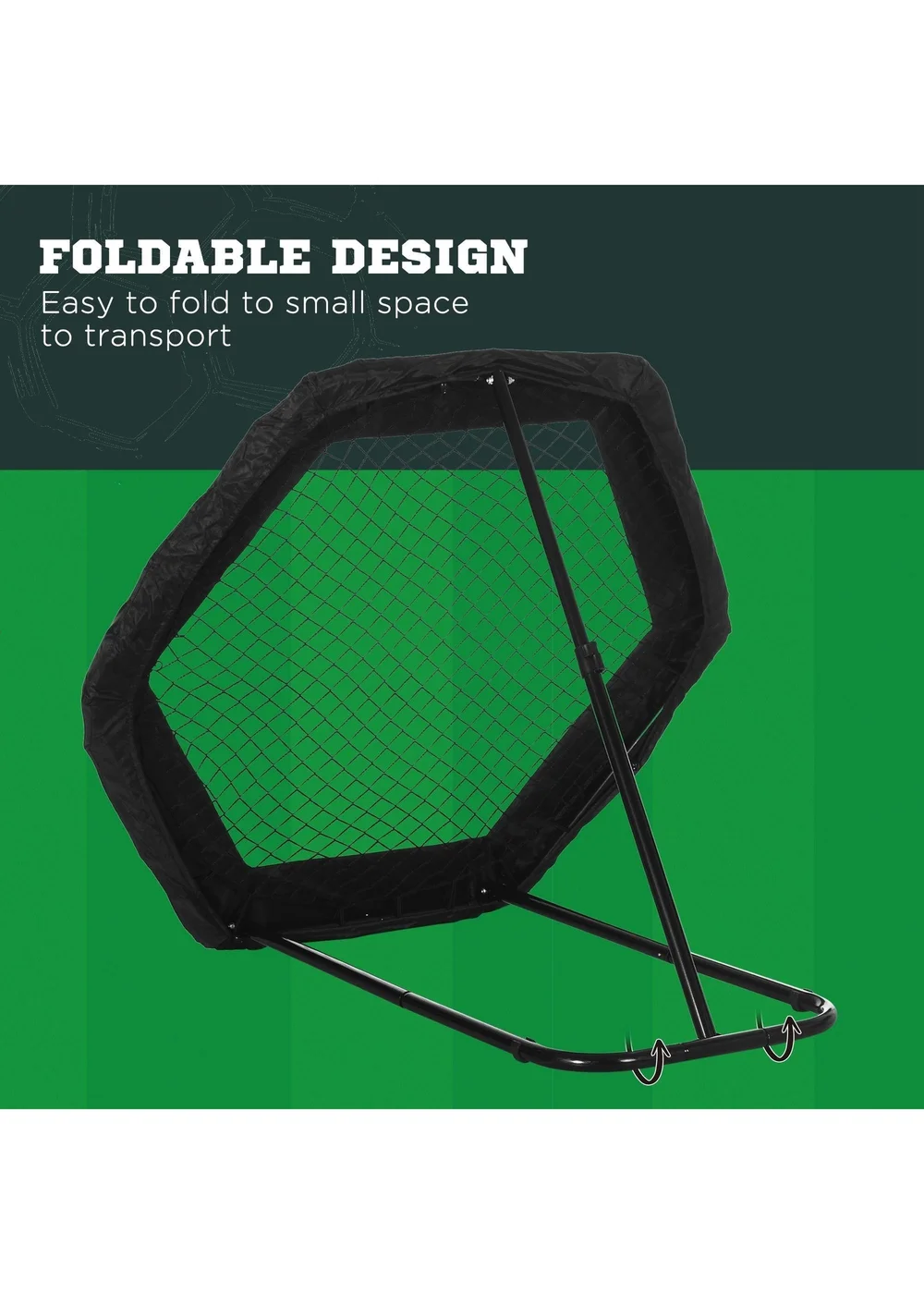 SPORTNOW Football Rebounder Net - One Size Image 5