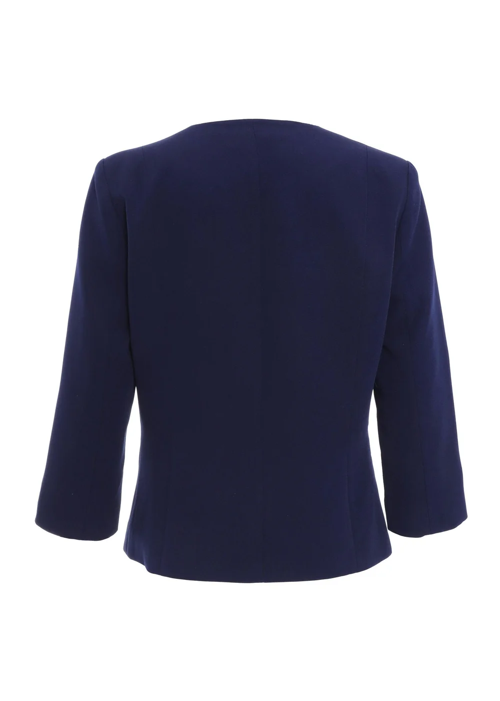 Quiz Blue Tailored Cropped Blazer - 6 Image 5