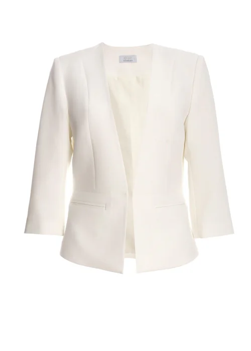 Quiz Cream Tailored Cropped Blazer - 6 Image 4