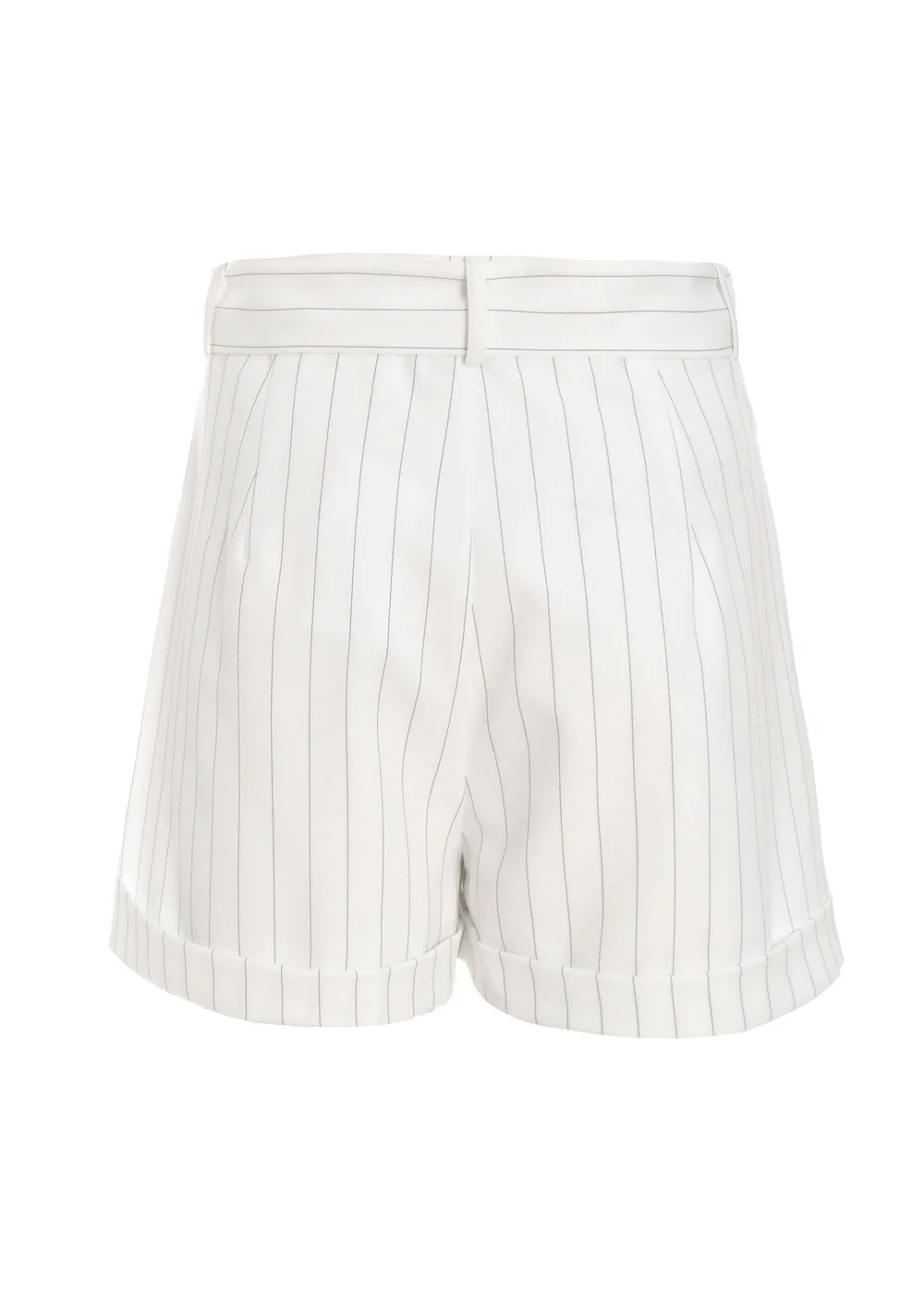 Quiz White Pinstripe Tailored Shorts - 6 Image 5