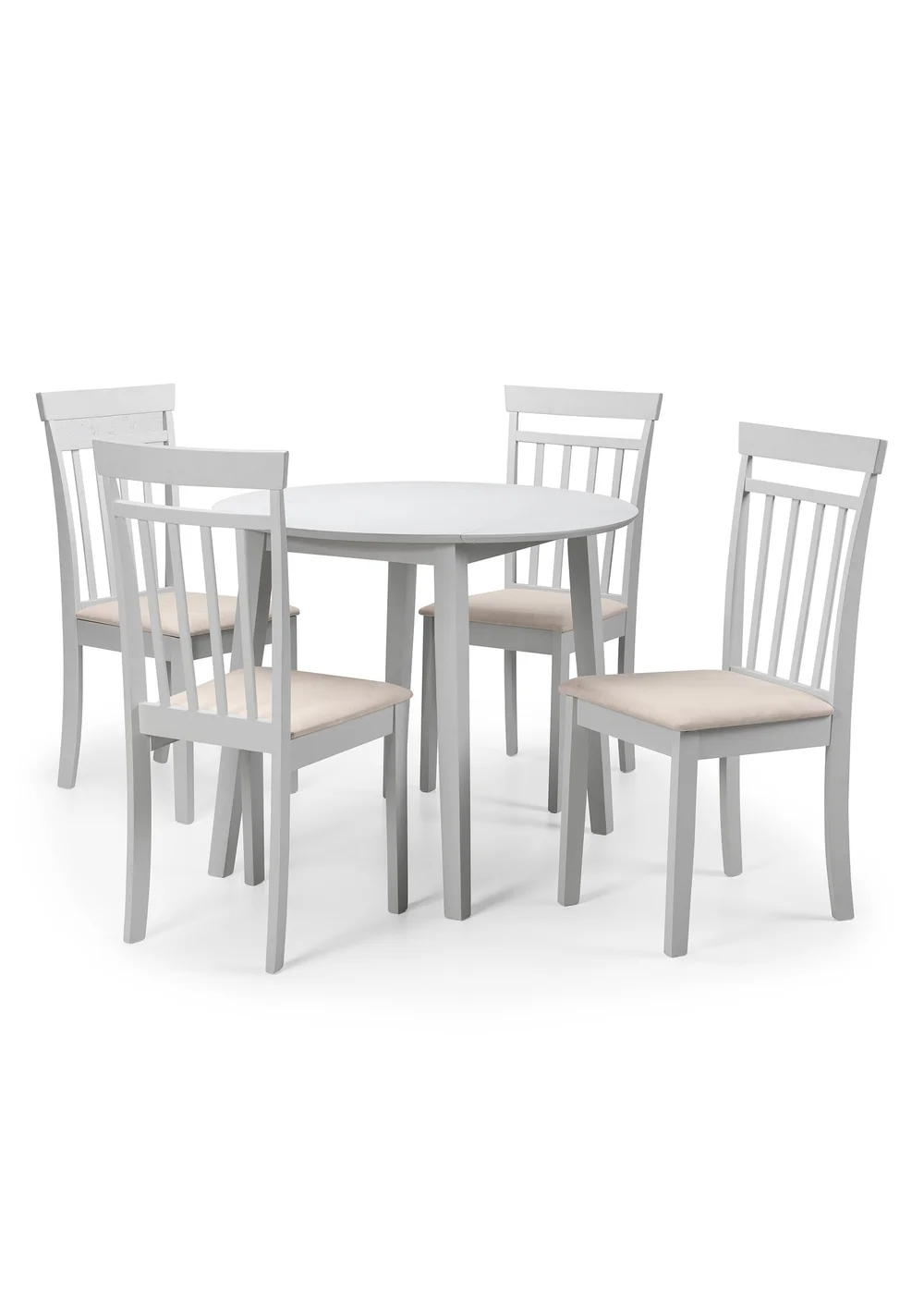 Julian Bowen Coast Grey Dropleaf Table (75 x 90 x 90cm) - One Size Image 4