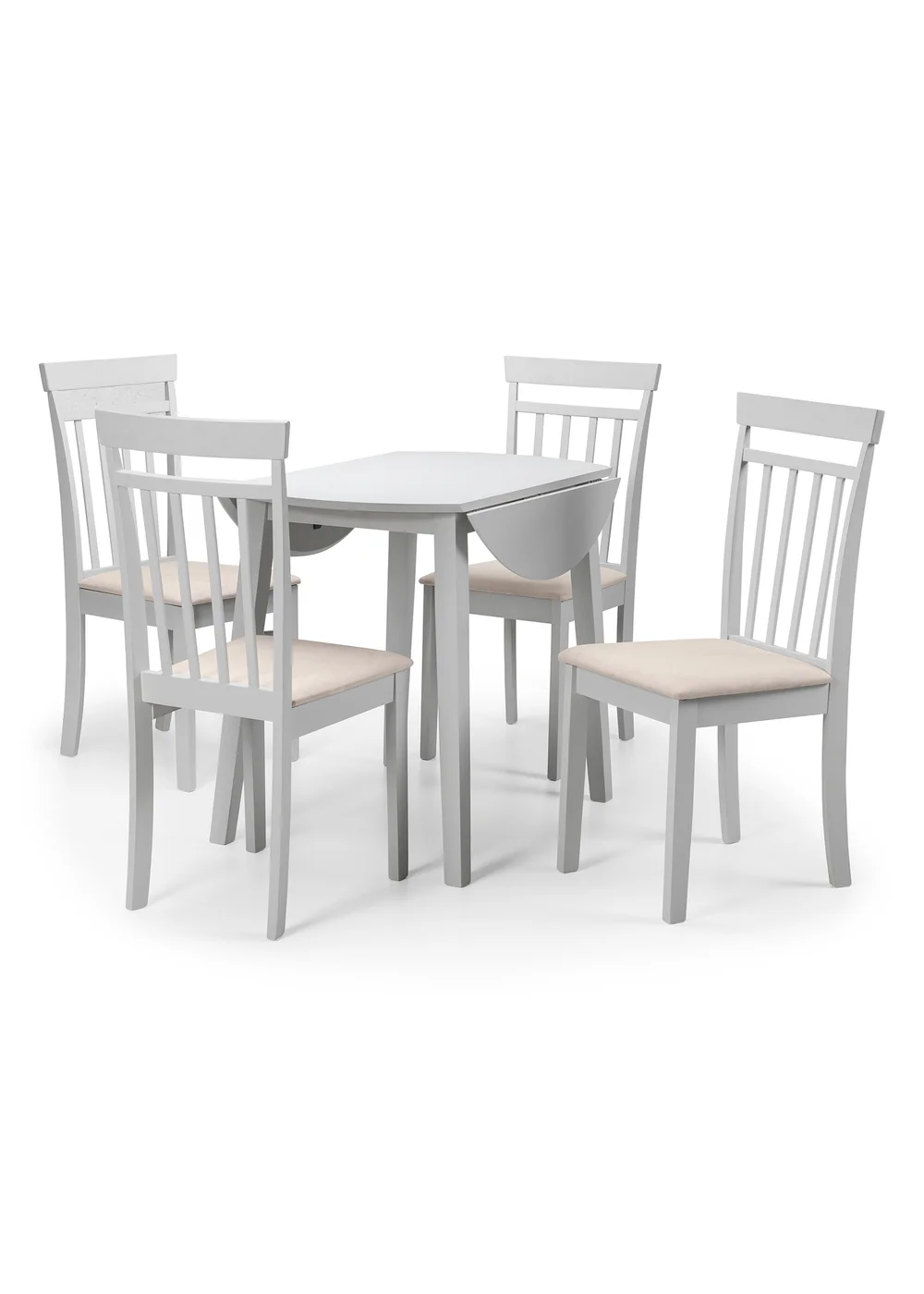 Julian Bowen Coast Grey Dropleaf Table (75 x 90 x 90cm) - One Size Image 5
