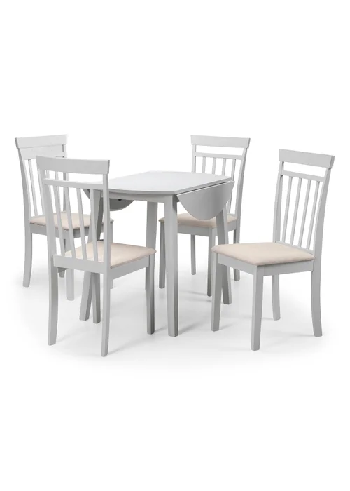 Julian Bowen Coast Grey Dropleaf Table (75 x 90 x 90cm) - One Size Image 5