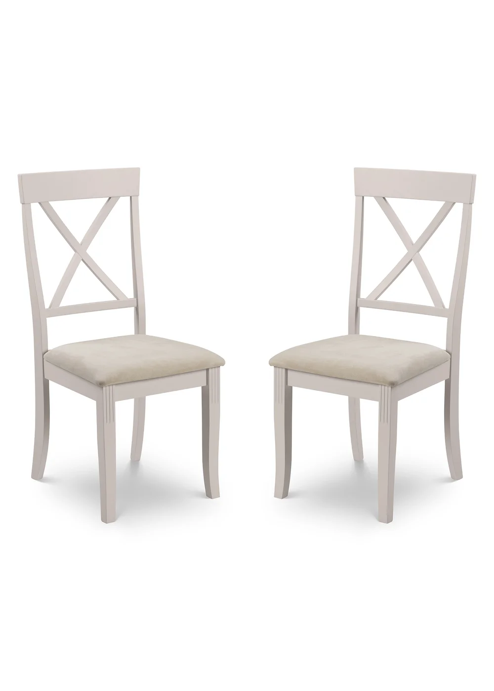 Julian Bowen Grey Davenport Elephant Dining Chairs Set Of 2 (96.5 x 44 x 52cm) - No Size Image 2