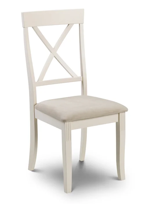 Julian Bowen Ivory Davenport Chairs Set Of 2 (96.5 x 44 x 52cm) - One Size Image 3