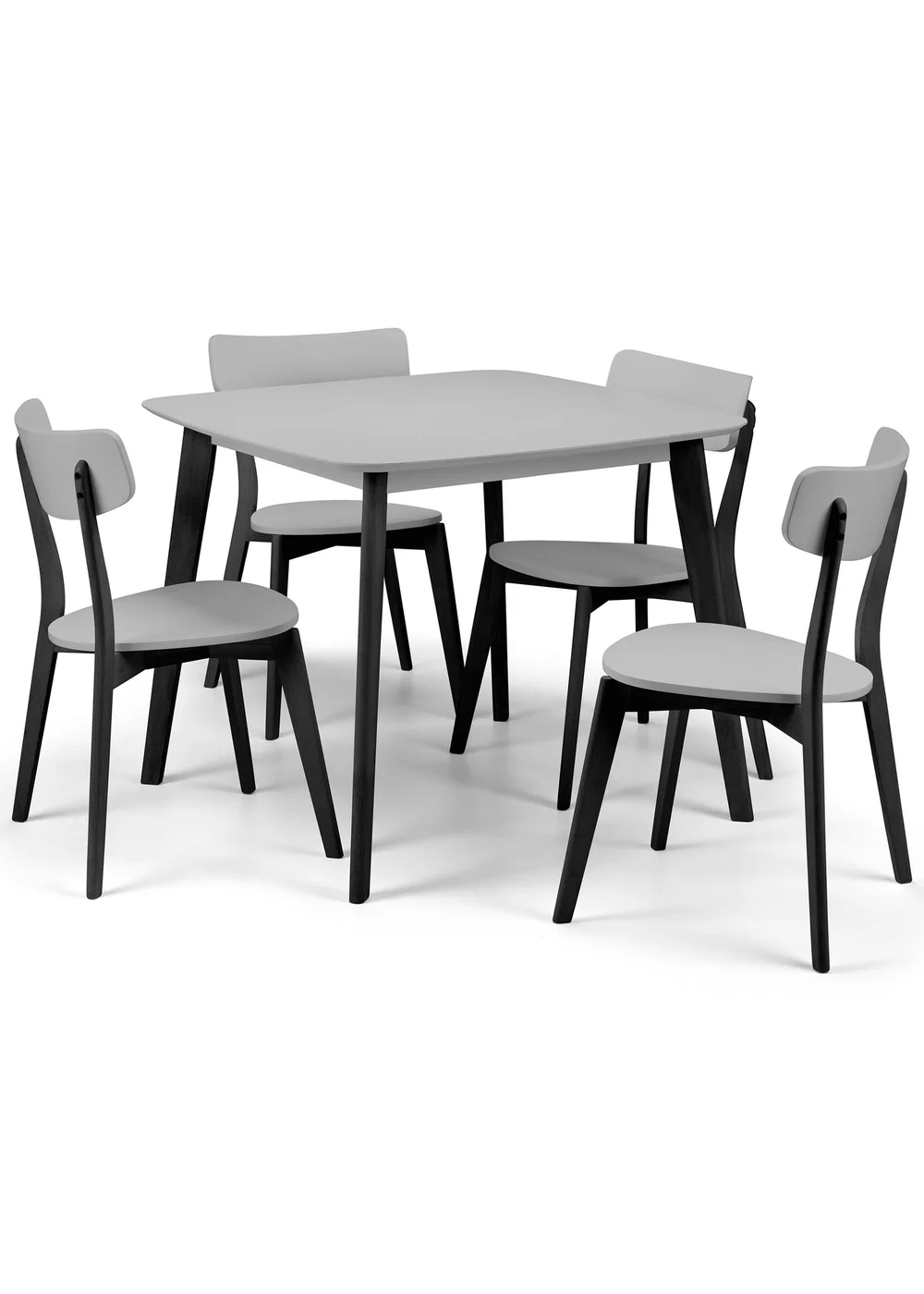 Julian Bowen Casa Square Dining Table Grey/Black (75 x 90 x 90cm) - No Size Image 2