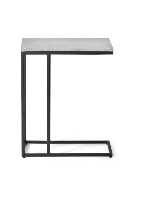 Julian Bowen Black Staten Drinks Table (60 x 30 x 50cm) - No Size Image 2