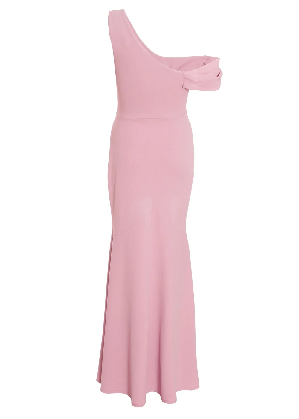 quiz asymmetric cowl neck maxi dress Quiz Pink Petite Asymmetric Cowl Neck Maxi Dress - 6