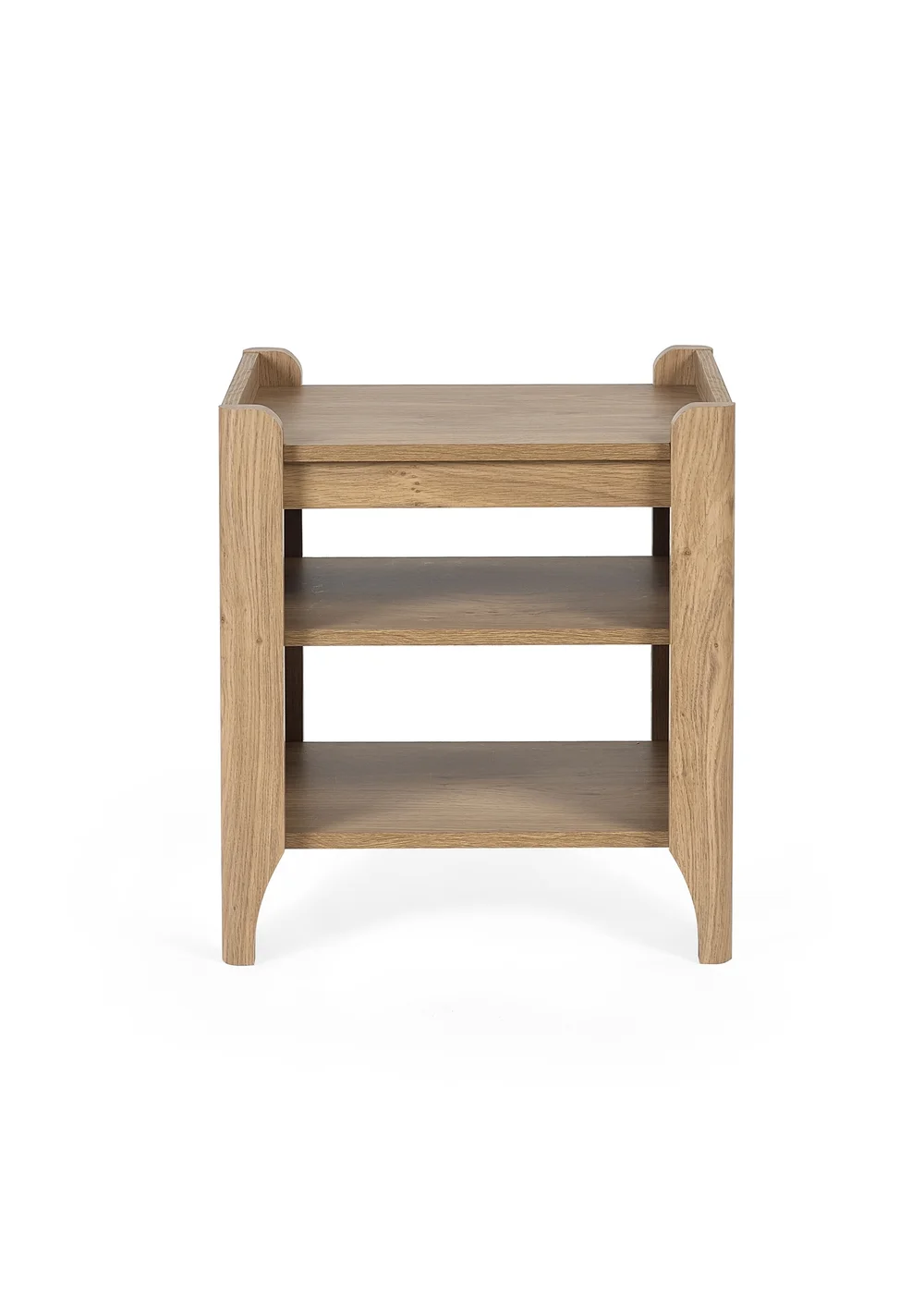 Julian Bowen Brown Sydney Lamp Table With Removable Shelf (55 x 48 x 40cm) - One Size Image 5