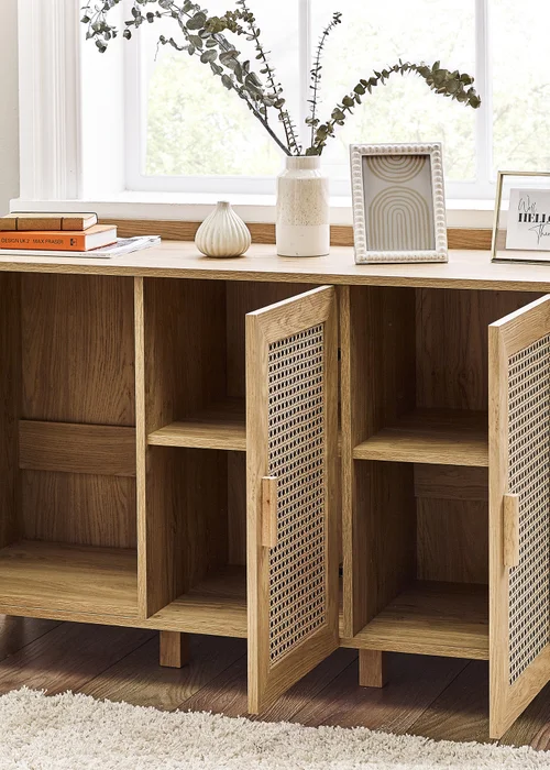 Julian Bowen Brown Sydney 3 Door Sideboard (75 x 120 x 41cm) - One Size Image 4