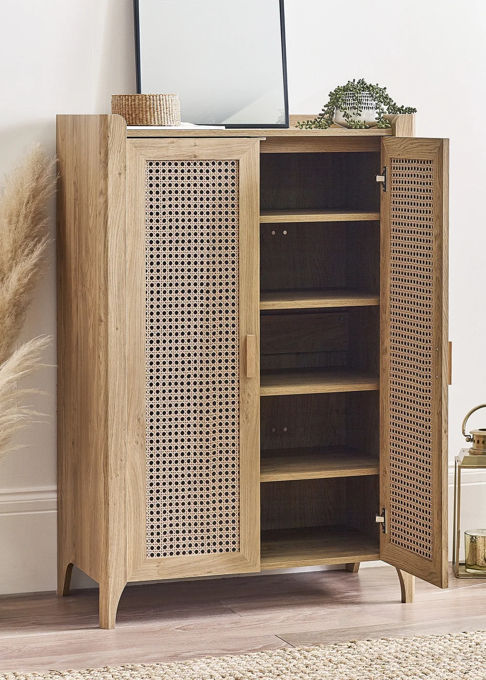 Julian Bowen Brown Sydney Shoe Cupboard - One Size Image 1