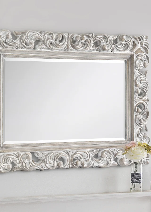 Julian Bowen Baroque Distressed Wall Mirror (82 x 113 x 4cm)