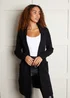 Threadbare Black Vivien Tailored Cardigan - Size 12 Image 1