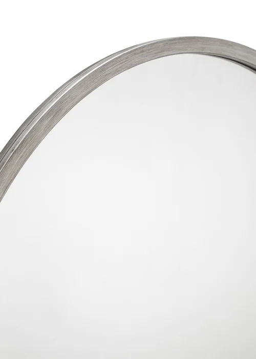 Julian Bowen Octave Round Pewter Wall Mirror (80 x 80 x 2cm) - No Size Image 3
