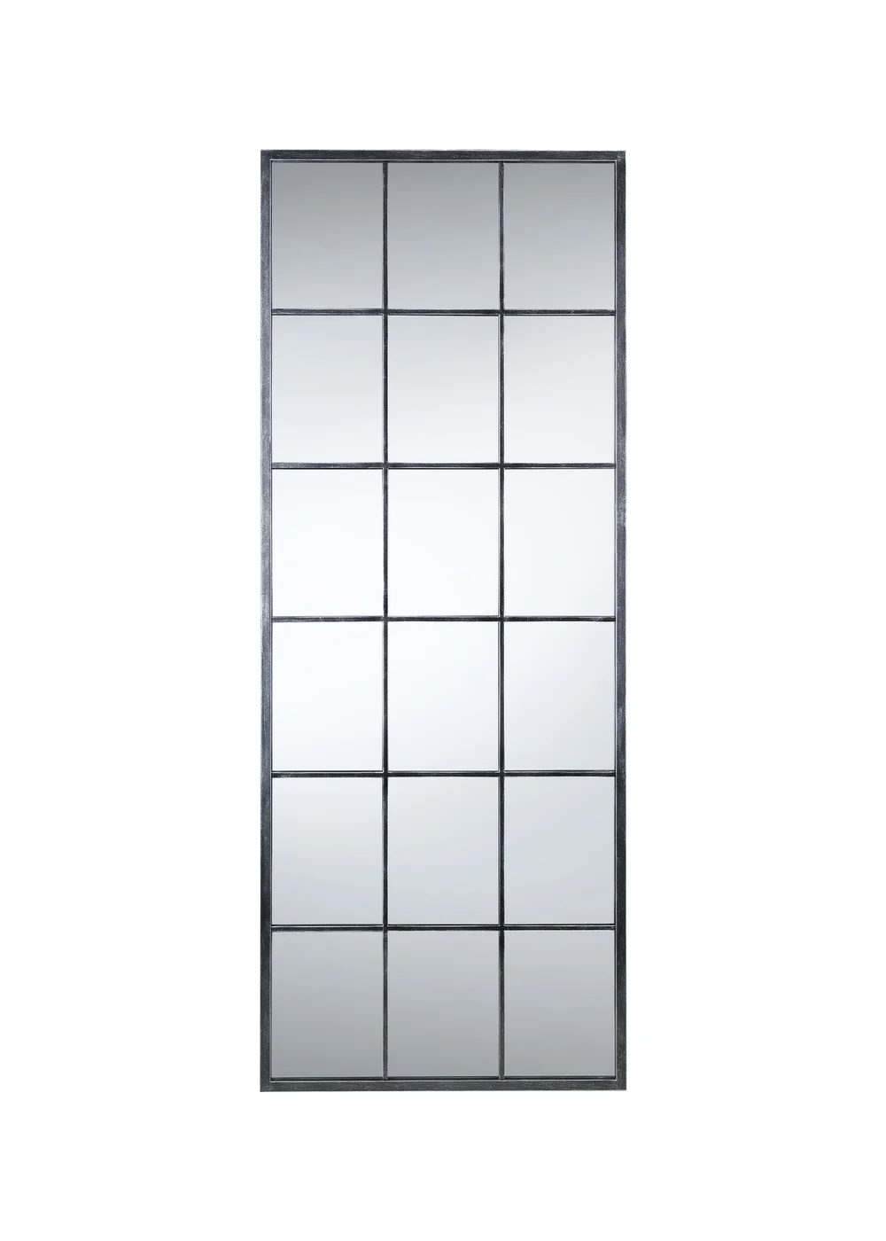 Julian Bowen Pewter Somma Large Window Mirror (180 x 70 x 2.5cm) - No Size Image 2