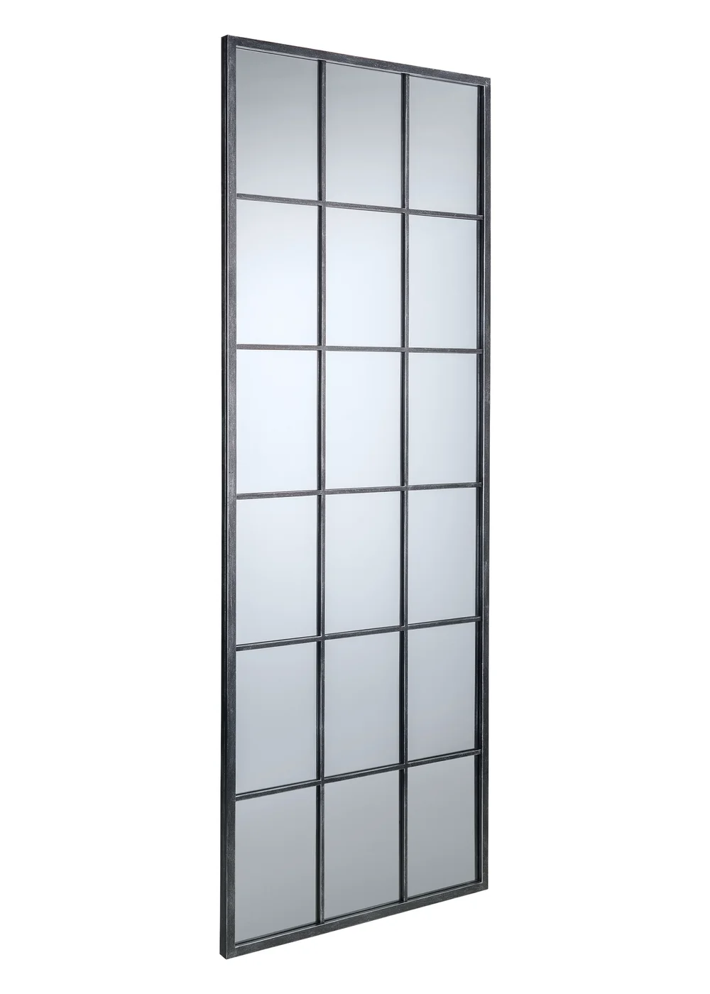 Julian Bowen Pewter Somma Large Window Mirror (180 x 70 x 2.5cm) - No Size Image 3