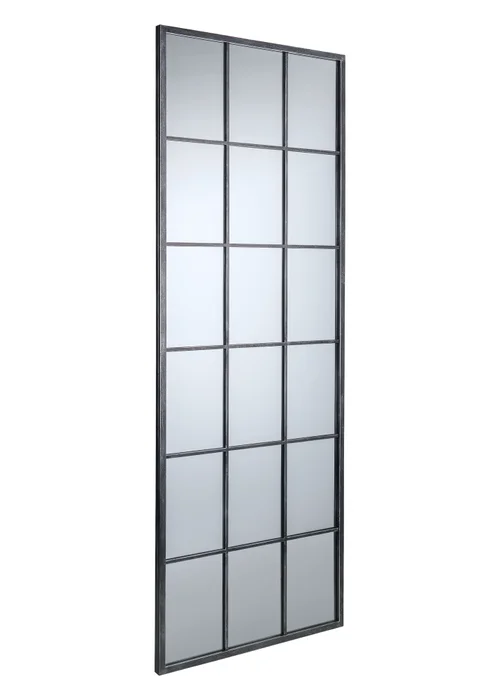 Julian Bowen Pewter Somma Large Window Mirror (180 x 70 x 2.5cm) - No Size Image 3