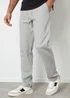 Threadbare Light Grey Linen Blend Trousers - 32/L32 Image 1