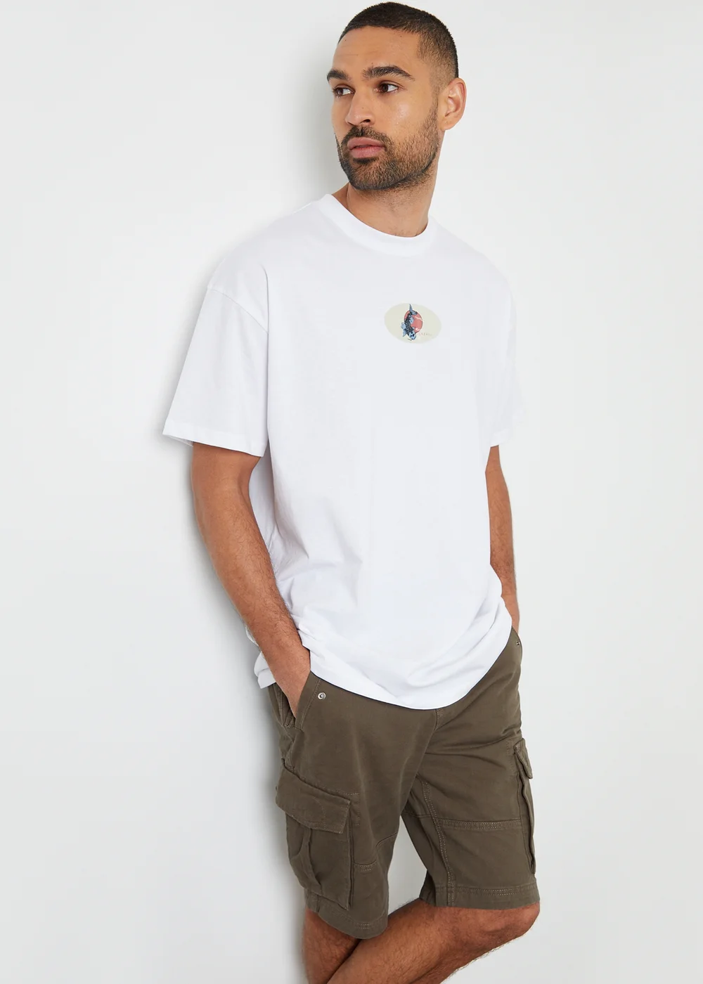 Threadbare Chocolate Cotton Twill Utility Cargo Shorts - 30 W Image 4