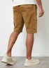Threadbare Camel Cotton Twill Utility Cargo Shorts - 32 W Image 2