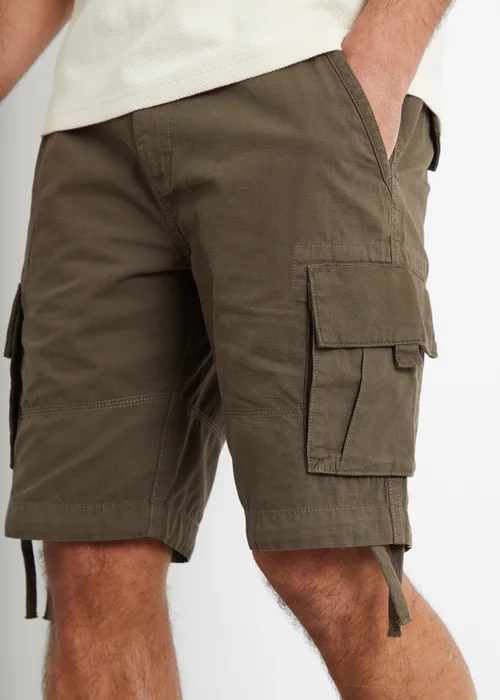 Threadbare Chocolate Cotton Cargo Shorts - 36 W Image 3