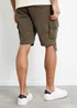 Threadbare Chocolate Cotton Cargo Shorts - 36 W Image 2