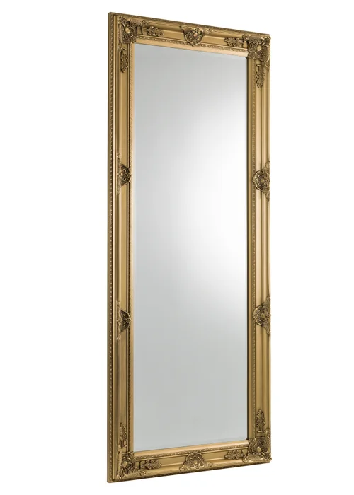 Julian Bowen Gold Palais Lean To Dress Mirror (170 x 70 x 6cm) - No Size Image 4