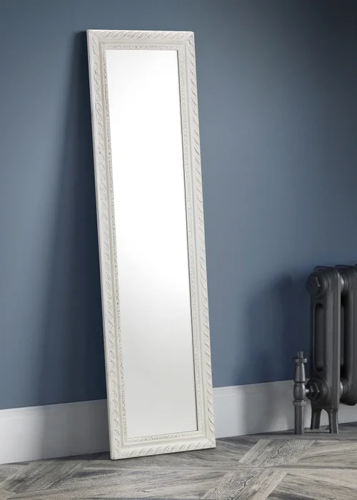 Julian Bowen White Allegro Dress Mirror (128 x 38 x 3cm) - One Size Image 1