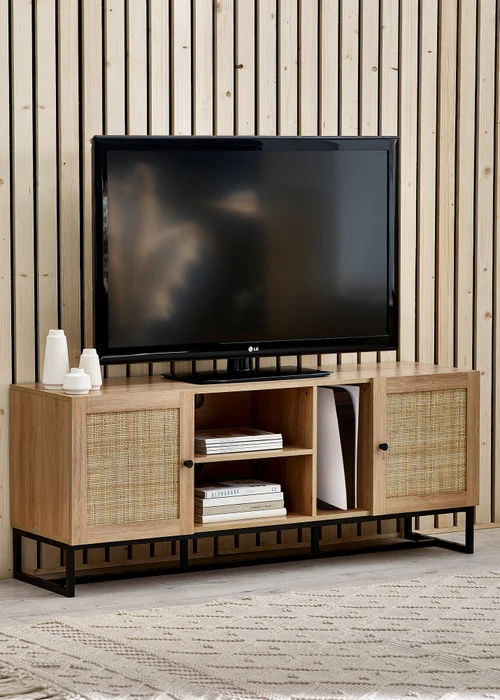 Julian Bowen Brown Padstow Tv Unit (60 x 150 x 40cm) - No Size Image 1