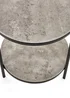 Julian Bowen Black Staten Circular Lamp Table With Shelf (56 x 45 x 45cm) - One Size Image 2