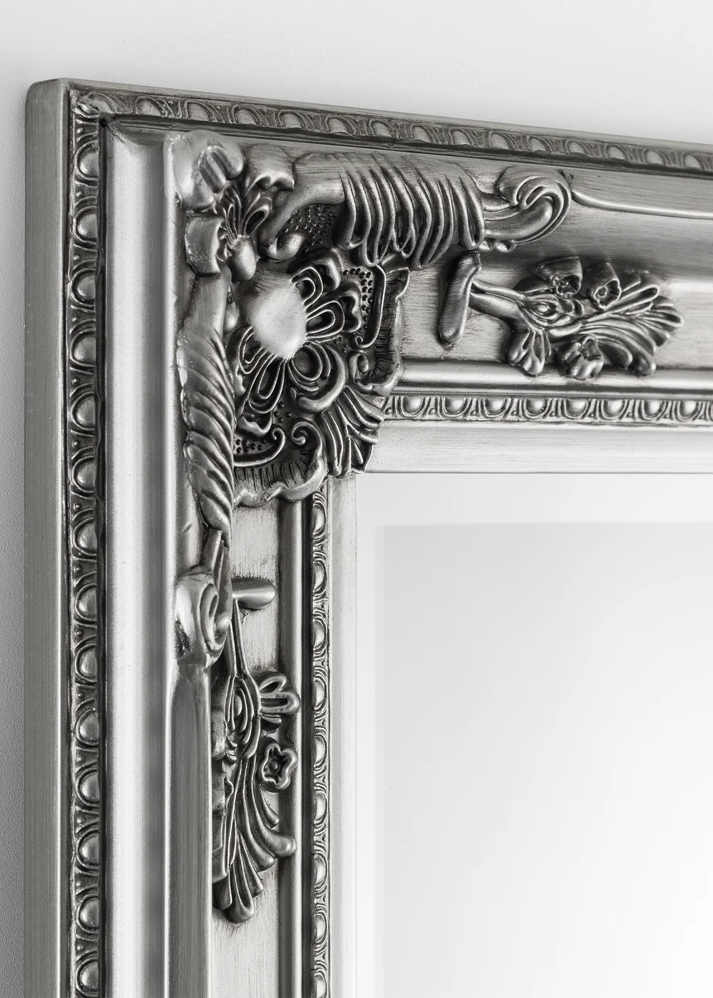 Julian Bowen Pewter Palais Lean to Dress Mirror (170 x 70 x 6cm) - No Size Image 5