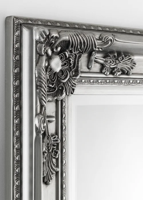 Julian Bowen Pewter Palais Lean to Dress Mirror (170 x 70 x 6cm) - No Size Image 5