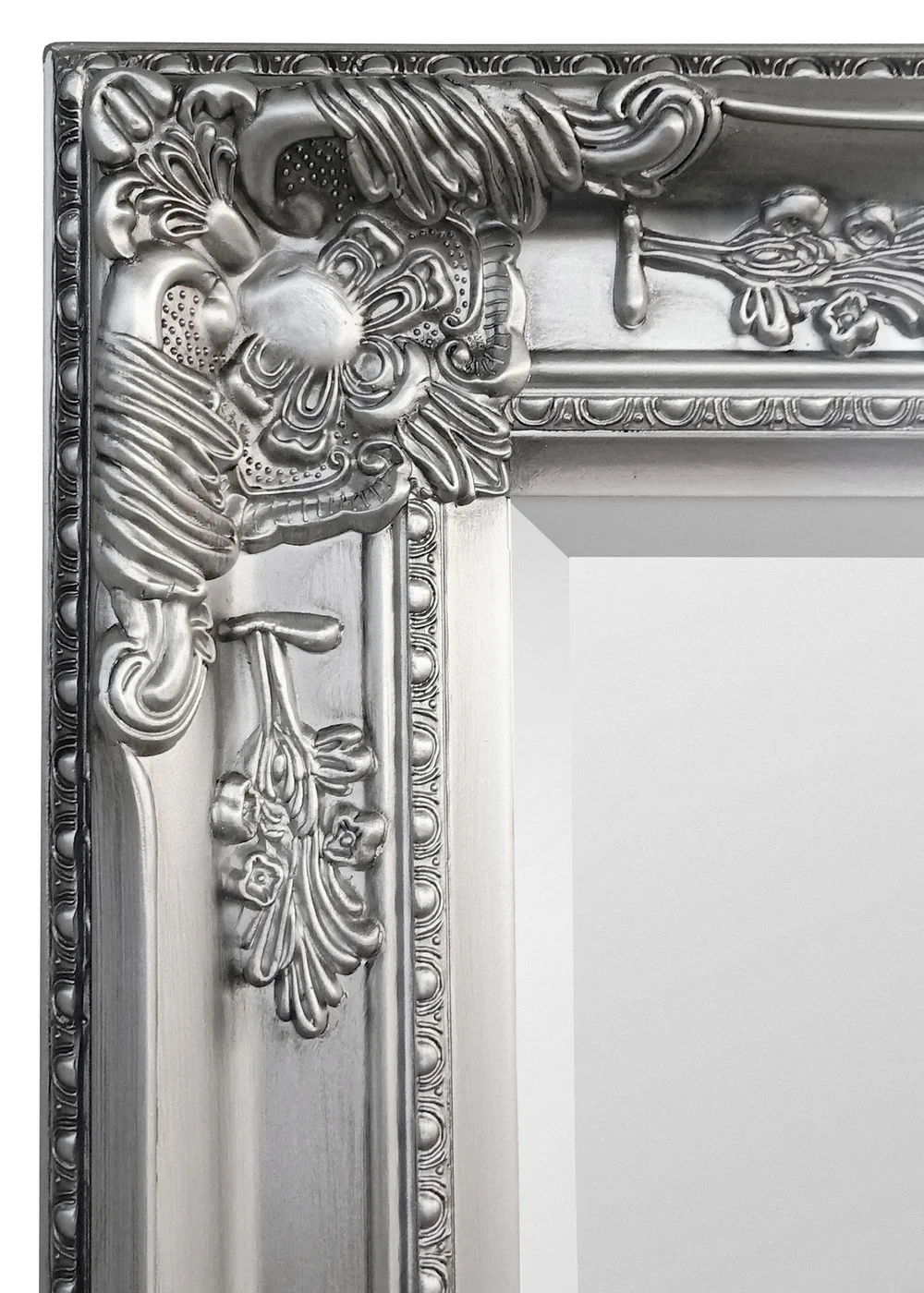 Julian Bowen Pewter Palais Lean to Dress Mirror (170 x 70 x 6cm) - No Size Image 4