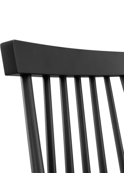 Julian Bowen Black Spindle Back Dining Chairs Set of 2 (92.5 x 44 x 53cm) - One Size Image 5