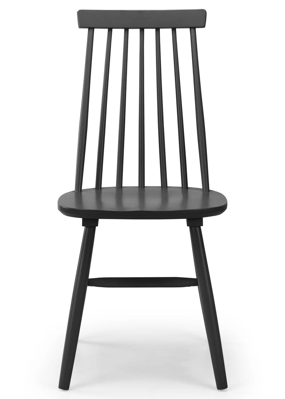 Julian Bowen Black Spindle Back Dining Chairs Set of 2 (92.5 x 44 x 53cm) - One Size Image 2