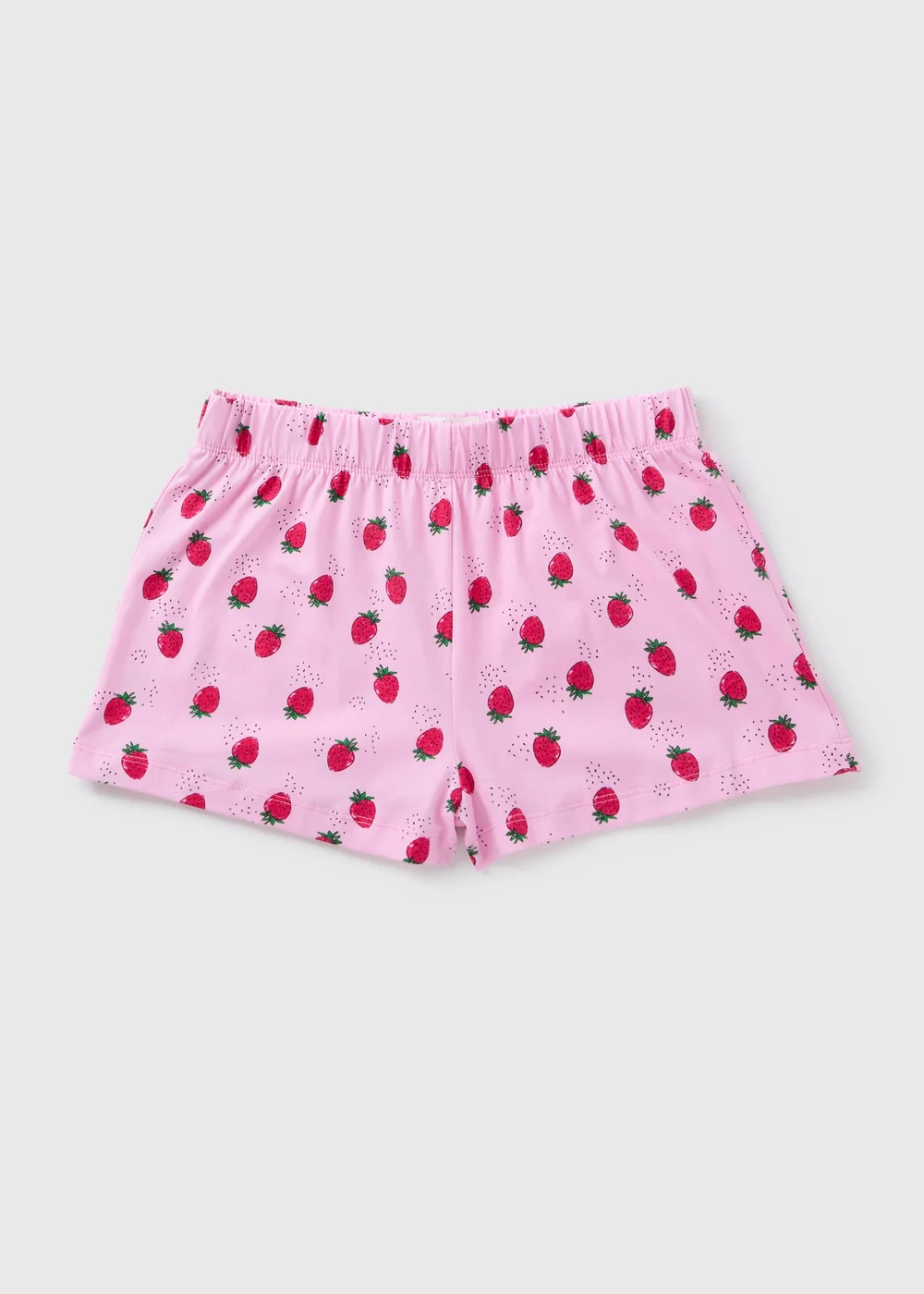 Pink Strawberry Pyjama Shorts - Extra small Image 3