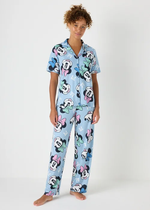 Disney Blue Minnie Mouse Pyjama Set - Extra small Image 1