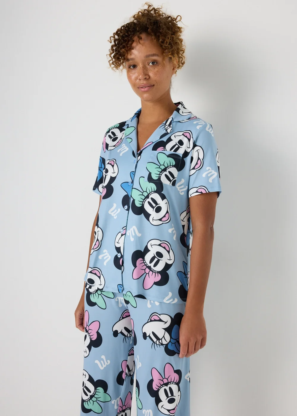Disney Blue Minnie Mouse Pyjama Set - Extra small Image 2